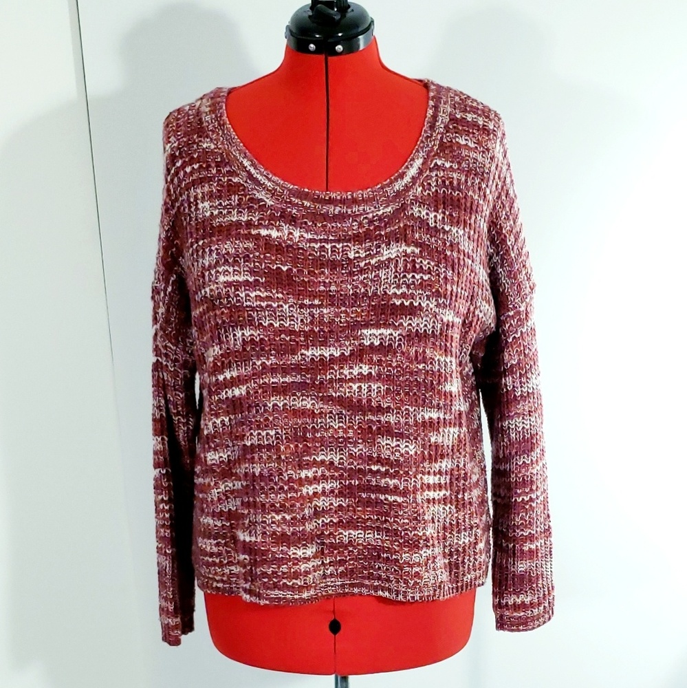 Harlow & Graham Oversized Woolen Sweater - Red M